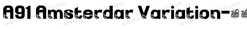 A91 Amsterdar Variation字体转换